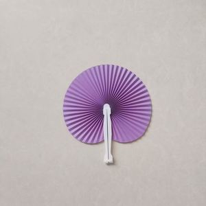 พัดกระดาษสีสันสดใสแบบพับได้สำหรับตกแต่งงานแต่งงาน - Product Image 2