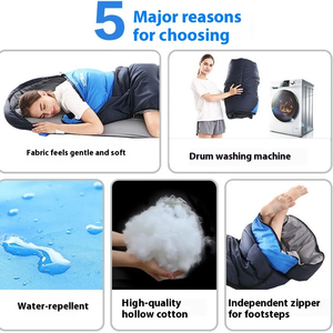 <span class=keywords><strong>Sac</strong></span> <span class=keywords><strong>de</strong></span> <span class=keywords><strong>couchage</strong></span> portable <span class=keywords><strong>0</strong></span> <span class=keywords><strong>degré</strong></span> avec fermetures éclair aux bras, imperméable et chaud, <span class=keywords><strong>compact</strong></span> pour le camping en plein air, les stades, les voyages, la randonnée - Product Image 6