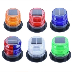 Nuevas luces de advertencia solares marinas/de advertencia de tráfico, LED de iluminación de señal de popa de navegación intermitente - Product Image 5