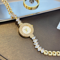 Nouvelle Montre Femme de Luxe à Quartz OEM 2026 avec Bracelet en Acier Inoxydable, Zircon et Strass, Montre-Bracelet Écologique JM014