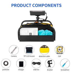 Caméra d'égout 17MM tête de caméra 4.3 pouces moniteur 20M câble système de caméra d'inspection de tuyau d'égout utilisé pour l'inspection de pipeline - Product Image 6