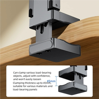 Support de téléphone portable pliable magnétique Rotation à 360 degrés Support de téléphone de voyage réglable avec visualisation multi-angles pour une utilisation au bureau