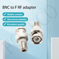 Adaptador Coaxial RF FOXECO BNC-F-M, Conector Hembra F a Hembra F, de Cobre para Automoción
