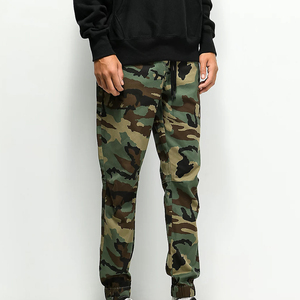 Pantalon cargo décontracté pour homme, taille mi-haute, imprimé camouflage, pantalon de plein air à plusieurs poches, pantalon de jogging avec motif camouflage - Product Image 2
