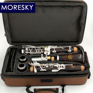 Clarinete MORESKY Bb de 17 llaves, plateado, de cobre y madera de granadilla/ebenol, Sib Klarnet M1 - Product Image 1
