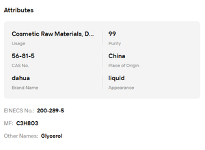 Glicerina Refinada con una Pureza del 99%, Glicerina Líquida CAS 56-81-5 para Aplicaciones Industriales, Alimentarias y Cosméticas, Materia Prima - Product Image 6