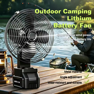 Ventilador Silencioso Recargable de 8 Pulgadas con Batería de Litio de 4000mAh de Larga Duración, Grado Industrial/DIY, para Camping, Pesca y Uso en Obras - Product Image 5