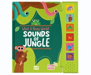 多么嘈杂的世界啊!丛林声音书幼儿音乐书与6种不同的声音