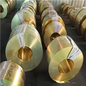 Factory Wholesale H65 H68 CuZn33 CuZn36 Brass Strip Brass Coil Foil For Radiator