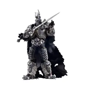 World of Warcraft Arthas Death Knight PVC Lich Rei cor caixa PVC Anime figura