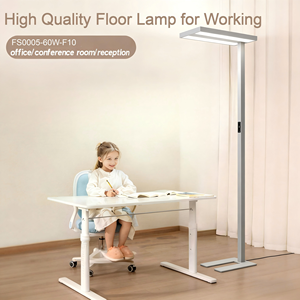 Lampe de sol LED à commande tactile, fonction de gradation, température de couleur élevée (3000K-6000K), design moderne pour usage professionnel, construction en aluminium - Product Image 5