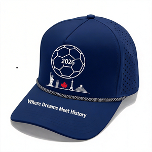 Casquette de baseball brodée personnalisée Coupe du Monde de Football 2026 pour accessoires de supporter 2026 – Vente en gros - Product Image 4