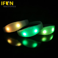 Pulsera LED para Fiestas con Control por Aplicación de Computadora, Control de Audio, Multicolor, Pulsera Luminosa con Control por Radio para Festivales