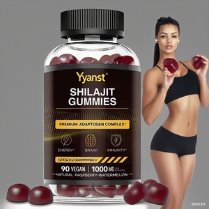 Gummies de Shilajit de l'Himalaya 97% pur, marque privée, minéraux naturels, sans sucre, soutien énergétique, amélioration de l'immunité pour les hommes - Product Image 1