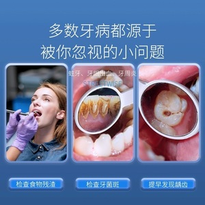 กระจกทันตกรรมป้องกันฝ้าแบบชาร์จไฟได้พร้อมไฟ LED ยี่ห้อ Smiling Shark - Product Image 3