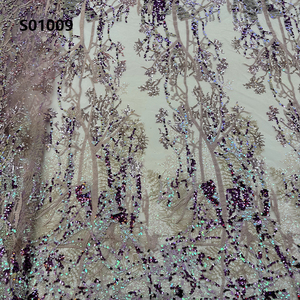 CHOCOO recién llegado tela de encaje bordado africano fabricante proveedores lentejuelas tela de encaje de tul francés - Product Image 5