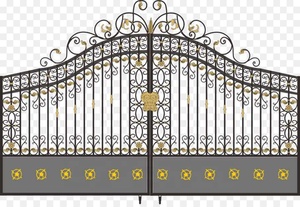 Cổ wrought sắt vườn cổng và hàng rào sắt lối vào đường lái xe thiết kế cổng cho ngôi nhà - Product Image 5