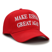 Gorras Rojas Al Por Mayor "Make España Great Again" Personalizadas Para Elección Presidencial De España Con Logotipo Bordado Y Bandera De España