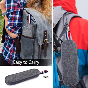 Juego de Cubiertos Portátil de Acero Inoxidable Plateado de 8 Piezas Más Vendido en 2023, Juego de Cubiertos para Viajes y Campamento, Utensilios para Campamento - Product Image 6