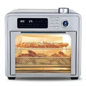 Large Capacity Oilless Cooker Stainless Steel Housing Electric Digital Steam Air Fryer Toaster Oven