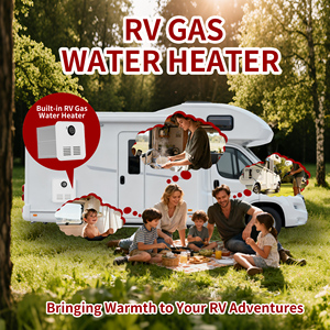 سخان مياه يعمل بالغاز الطبيعي للكرفانات والمركبات الترفيهية، سعة 6-10 لتر، 12 فولت تيار مستمر، من الفولاذ المقاوم للصدأ، 4 جالون في الدقيقة، 65000 وحدة حرارية بريطانية - Product Image 6