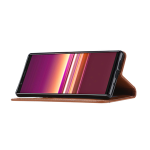 Étui en cuir pour téléphone portable pour Xperia 5 XZ5 XA3 Xperia10, portefeuille Style livre d'affaires housse à rabat pour <span class=keywords><strong>Sony</strong></span> Xperia XZ2 Compact <span class=keywords><strong>XZ3</strong></span> - Product Image 4