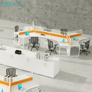 Cubículos Modulares para 4 Personas, Muebles de Oficina Modernos, Estaciones de Trabajo, Mesas - Product Image 5