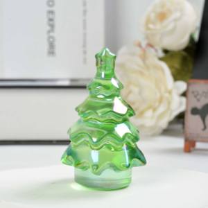 Décoration d'arbre de Noël en cristal de quartz fondu haute clarté, effet Aura Angélique, sculptée à la main, artisanat en cristal, vente en gros pour cadeaux - Product Image 3