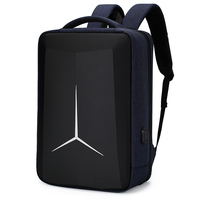 Sac à dos antivol pour ordinateur portable, étanche, avec coque rigide USB, sac à dos pour moto, sac à dos en EVA pour homme