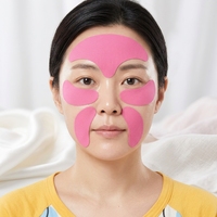 Patchs Hydrogel Lissant Anti-rides et Anti-cernes, Masque de Nuit Anti-dérapant avec Peptides de Collagène pour Toutes les Rides Fines du Visage