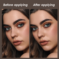 Autocollants de tatouage temporaire à paillettes dorées et argentées, taches colorées pour les yeux, paillettes, imperméables, résistants à la transpiration, maquillage de fête, taches de rousseur