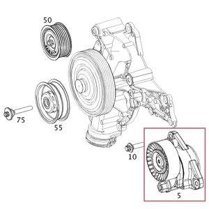 2722000070 Bộ căng đai động cơ cho Mercedes-Benz C-Class E-Class S-Class ML-Class GL-Class 2005-2014 |   Thay thế OE - Product Image 5