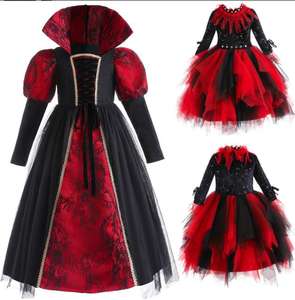 Ecowalson Costume di Halloween per bambini Halloween fantasia vampiro Costume ragazze strega Cosplay <span class=keywords><strong>abbigliamento</strong></span> Performance per bambini - Product Image 3