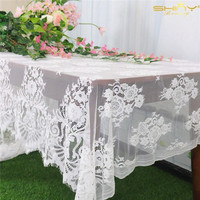Nappe rectangulaire à motif Floral, linge de Table rustique en dentelle pour fête, couverture pour Table à thé