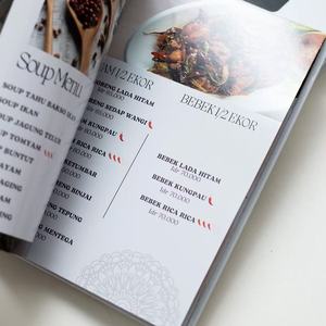 Impresión de Menús Personalizados con Tapa Dura, Laminados e Impermeables, Catálogo de Menús para Restaurantes de Comida Asiática, Cafeterías y Bistrós - Product Image 4