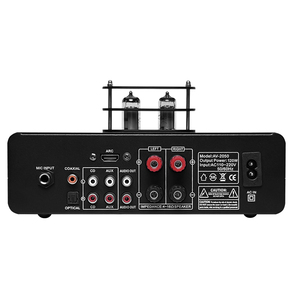 מגבר סטריאו משולב HIFI חדש 60Wx2 עם שפופרות, פאנל מסגסוגת אלומיניום, מארז מתכת, עיצוב מיני לשימוש ביתי/משרדי - Product Image 4