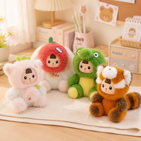 Q-Adorable Three Younger Sisters Plush Doll, poupée en peluche rembourrée de coton PP, ornement polyvalent (CFTDT25099)