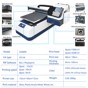 Impresora UV de Cama Plana de Alta Calidad para Impresión en Vidrio, Carcasas de Teléfono y Papel Tapiz - Product Image 3