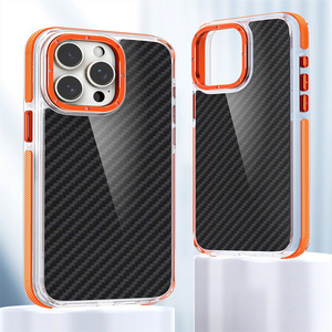 Lichicase ฝาหลังมือถือลายคาร์บอนไฟเบอร์แฟชั่นสำหรับ Motorola Power 2026 5G เคสป้องกันเลนส์โลหะ - Product Image 1