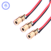 Mini Copper Head 650nm 5mW 3v Red Dot 6mm Laser Diode Module