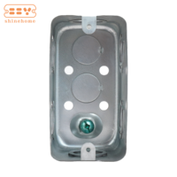 Boîte de prise électrique rectangulaire en acier galvanisé de profondeur de 1 à 7/8 pouces 58361 58361P-COM2