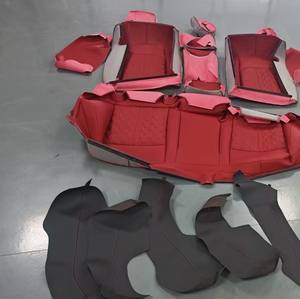 Fundas de Asiento Delanteras de Cuero de Lujo Impermeables para Auris, Avensis, Land Cruiser 100, C-HR, Transpirables para Todas las Estaciones, Juego Completo - Product Image 2