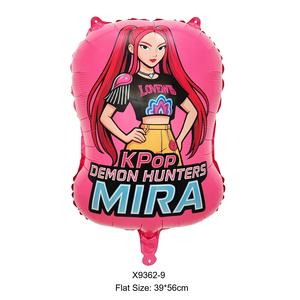 Globos de Aluminio con Diseño de Personajes de KPOP, Demon Slayer, Mira Powder, Zoey, Color Morado, para Cumpleaños de Adolescentes - Product Image 3