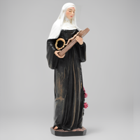 Statues religieuses catholiques en résine, produits en stock, statues religieuses chrétiennes vintage, statue de procession religieuse, plateforme, sculpture de Sainte Thérèse