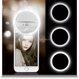 Anneau lumineux LED portable rechargeable avec trépied, 36 perles LED multicolores, taille 85 mm, pour téléphone portable/tablette, éclairage de beauté - Product Image 4