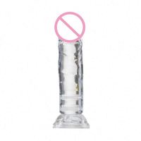 Jouets sexuels pour femmes, produit pour adultes, Sextoys Jelly, petit godemiché réaliste avec ventouse pour masturbation féminine