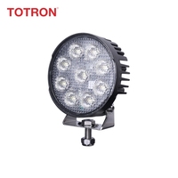 Feux de travail LED ronds étanches blancs 12V 24V 4x4 tout-terrain pour camion, bateau, tracteur