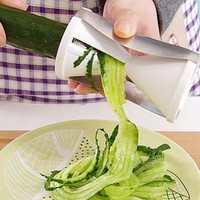 Groente- en fruitsnijder, -schiller, -twister, -spiraalsnijder, -rasp, -snijder, -schaaf voor wortel en komkommer
