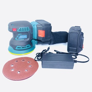 20V Lithium <b>Battery</b> Brushless Power Sanding Tools 5inch 125mm Random Ortbital <b>Round</b> Cordless DIY Auto Body - Product Image 1