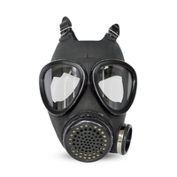 Vente directe d'usine Protection chimique Masque à gaz tactique factice factice en caoutchouc avec des prix bon marché